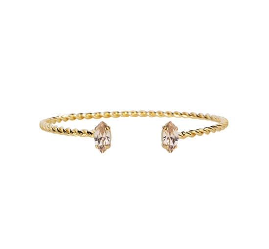 Petite Navette armbånd light silk