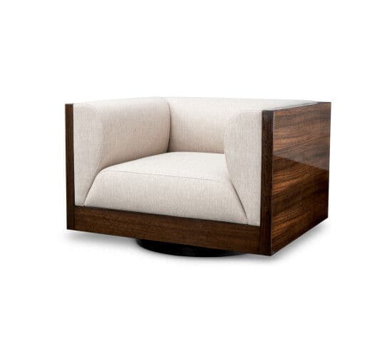 Sebastian Swivel Chair Eucalyptus/Loki Natural