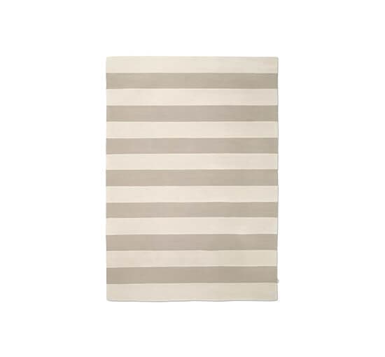 Stripe Boucle teppe Ivory/beige