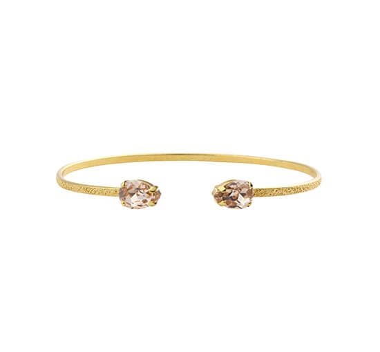 Petite Drop armbånd light silk