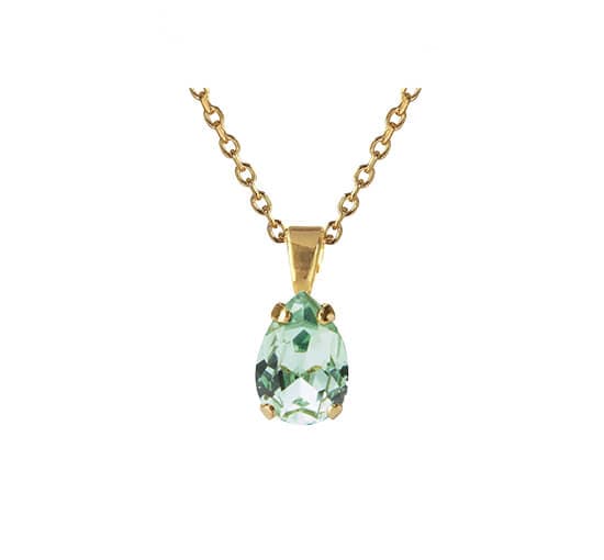 Petite Drop halskjede chrysolite